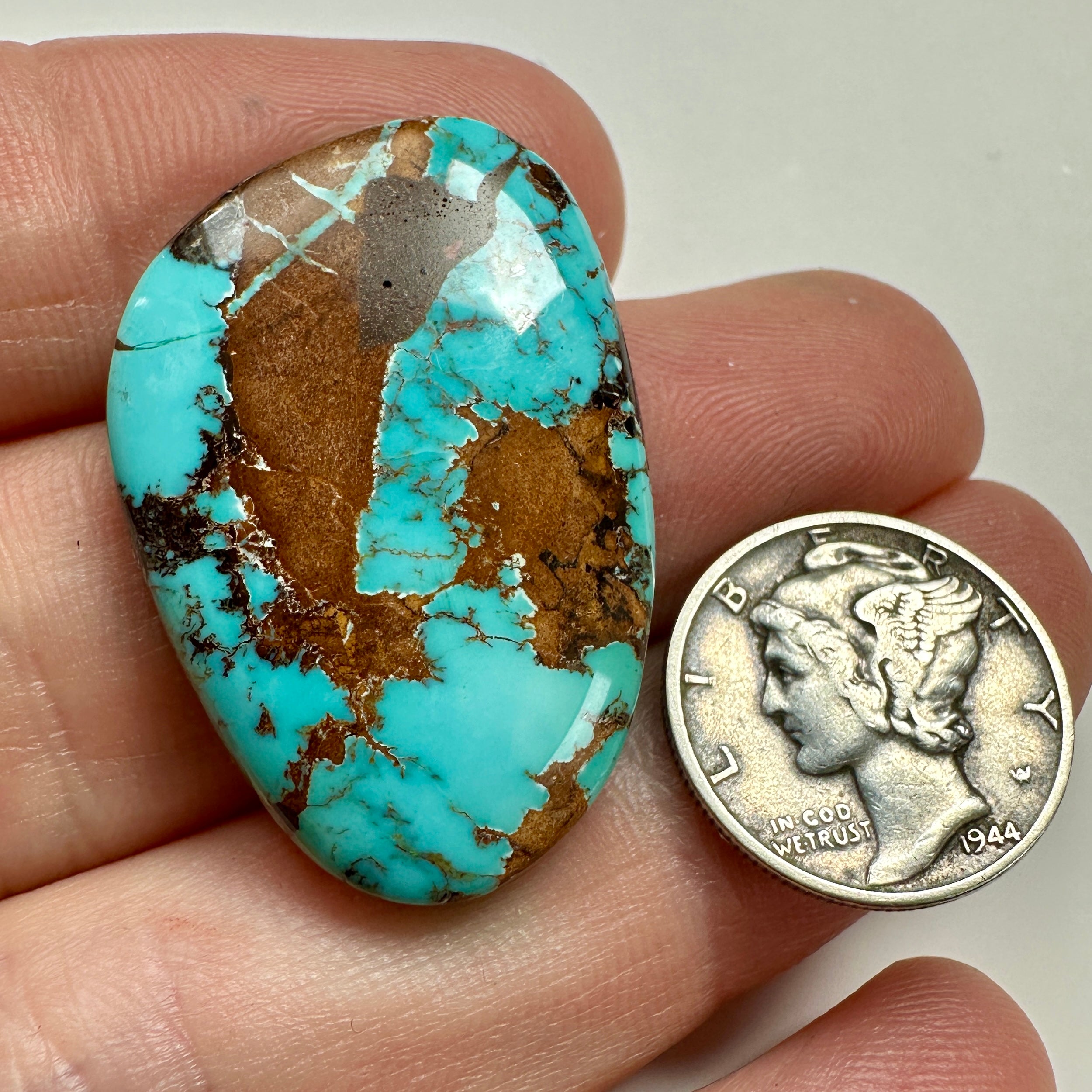 High Quality sale Natural Royston Turquoise Cabochon 40 Carats