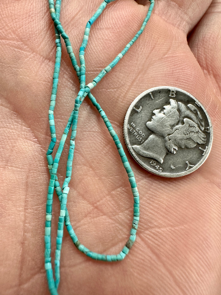 Tiny Turquoise colored Bead Strands